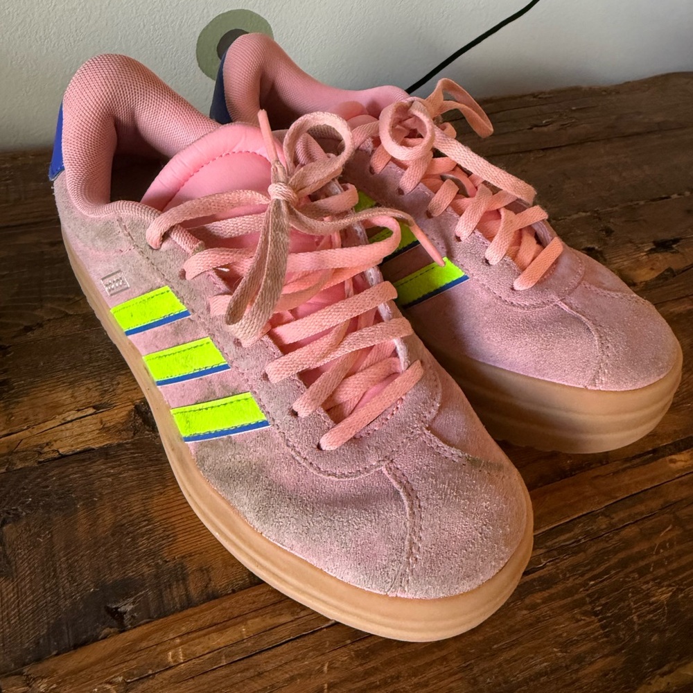 adidas Kids Sneakers Pink and Neon